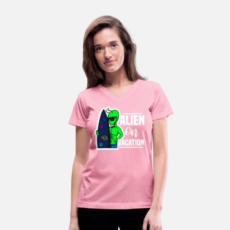 Alien Surf Vacation Beach, Summer Sun Sea Surfers