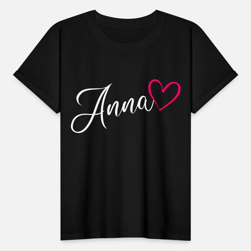 Anna Name Pink Heart