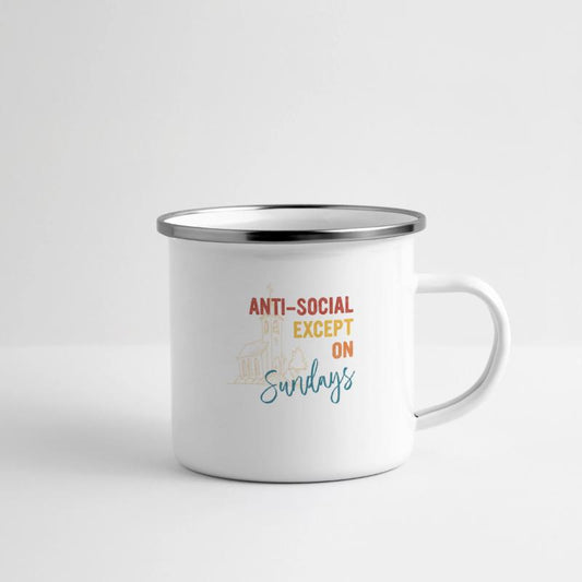 Anti-Social Except On Sundays Vintage Quote