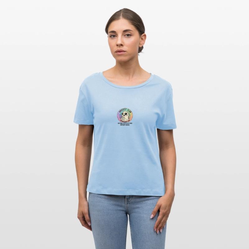Anxiety Club – Funny Mental Health Badge T-Shirt