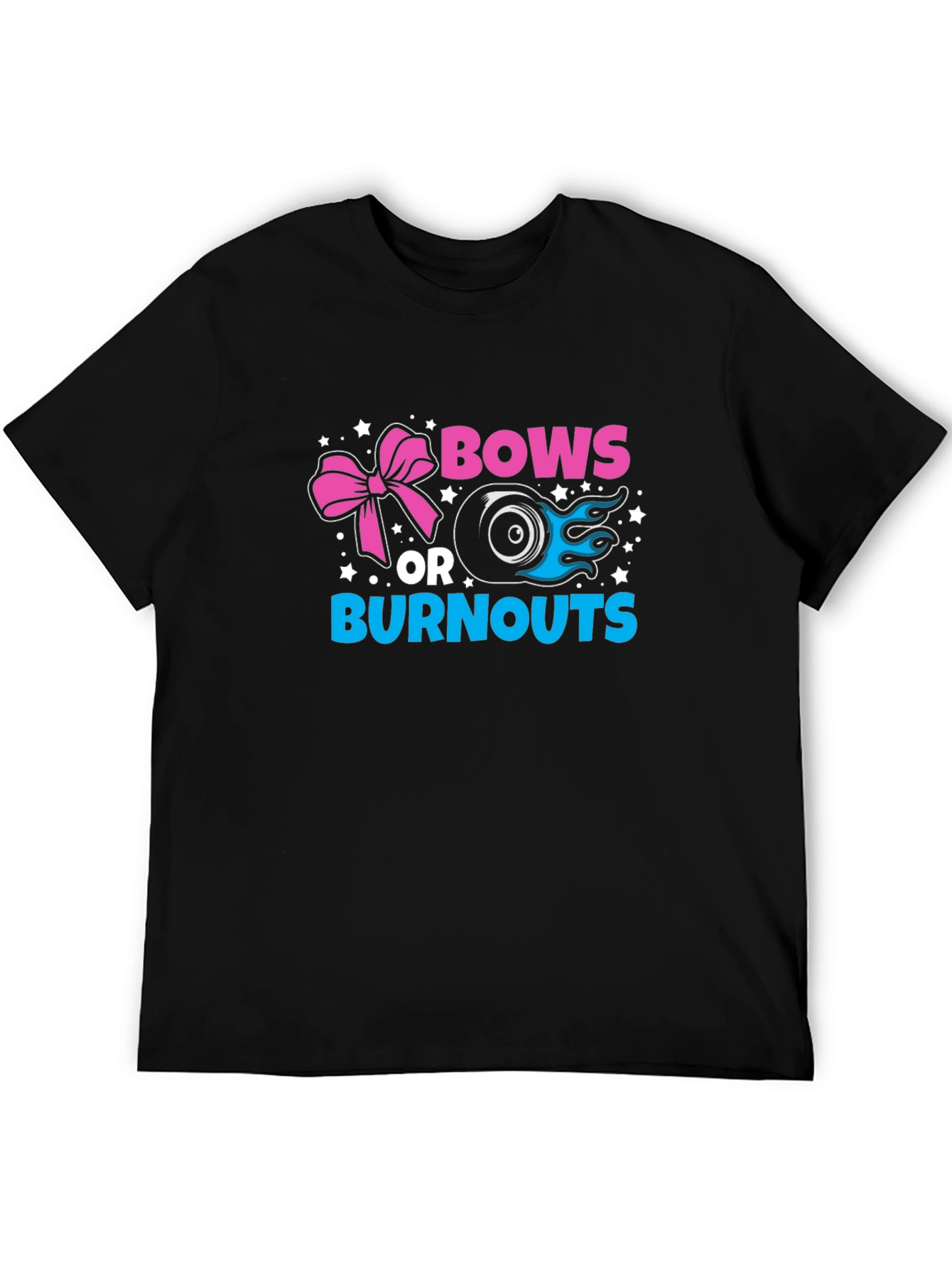 Bows or Burnouts Gender Reveal T-Shirt