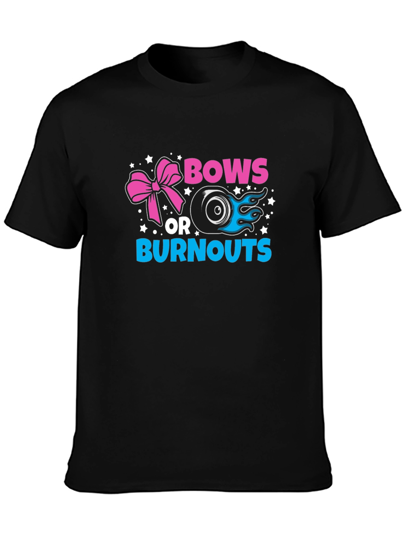 Bows or Burnouts Gender Reveal T-Shirt