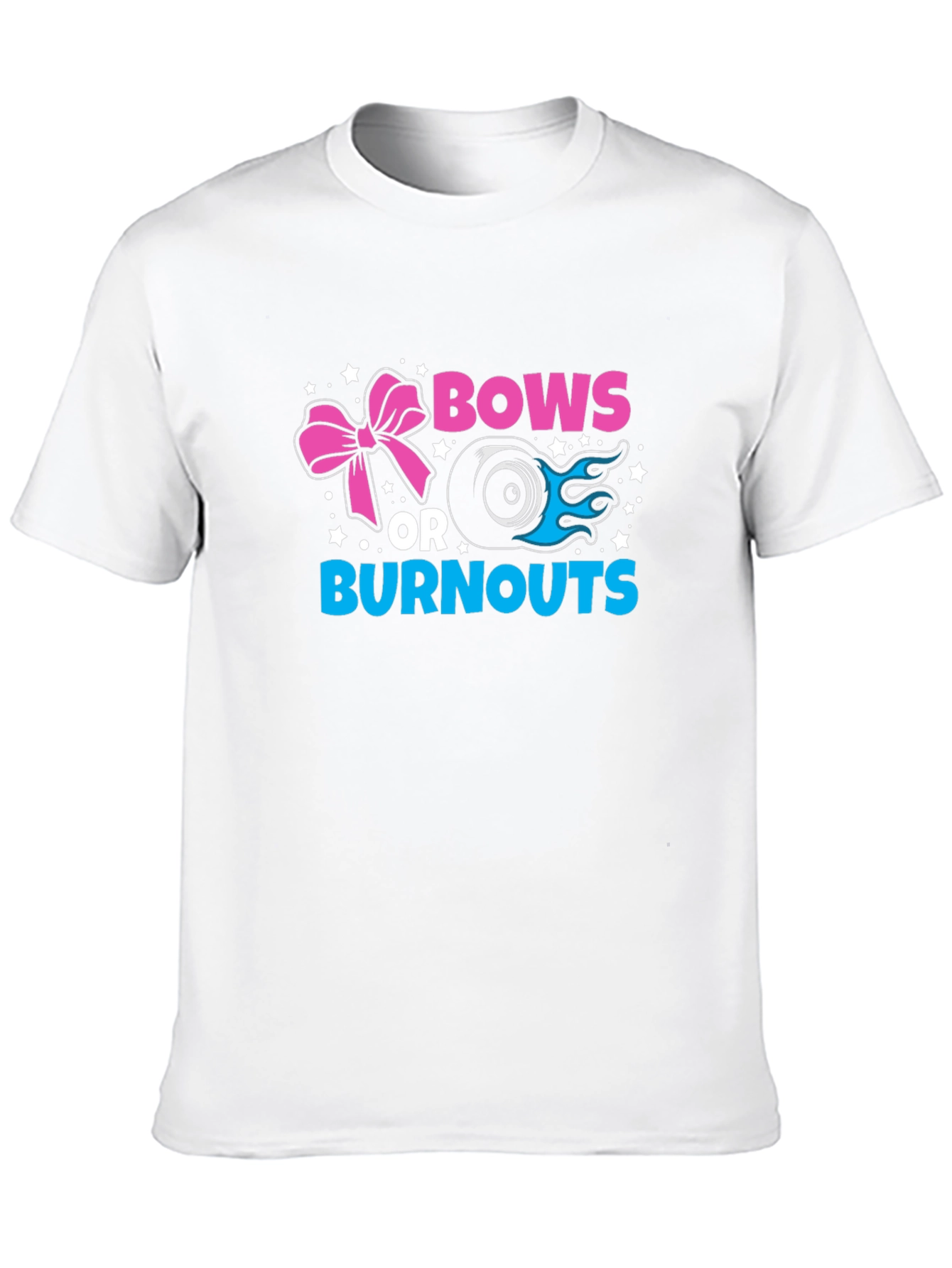 Bows or Burnouts Gender Reveal T-Shirt