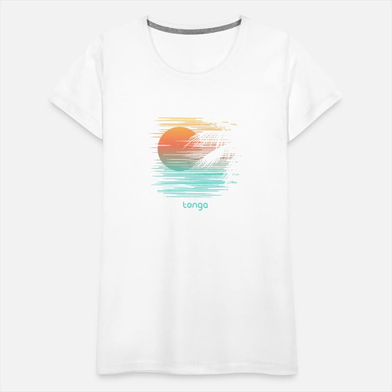 Artistic Tonga Palm Tree Vacation Souvenir