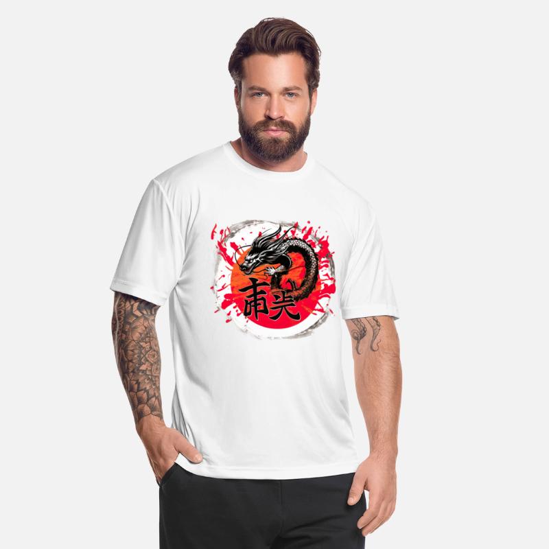 Asian Dragon Anime Japanese Sea Waves