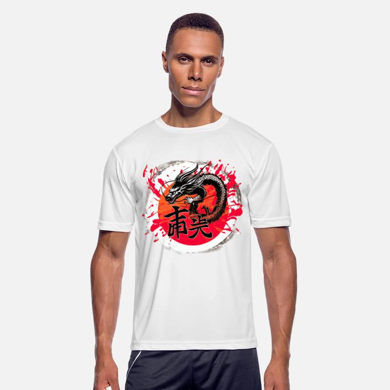 Asian Dragon Anime Japanese Sea Waves