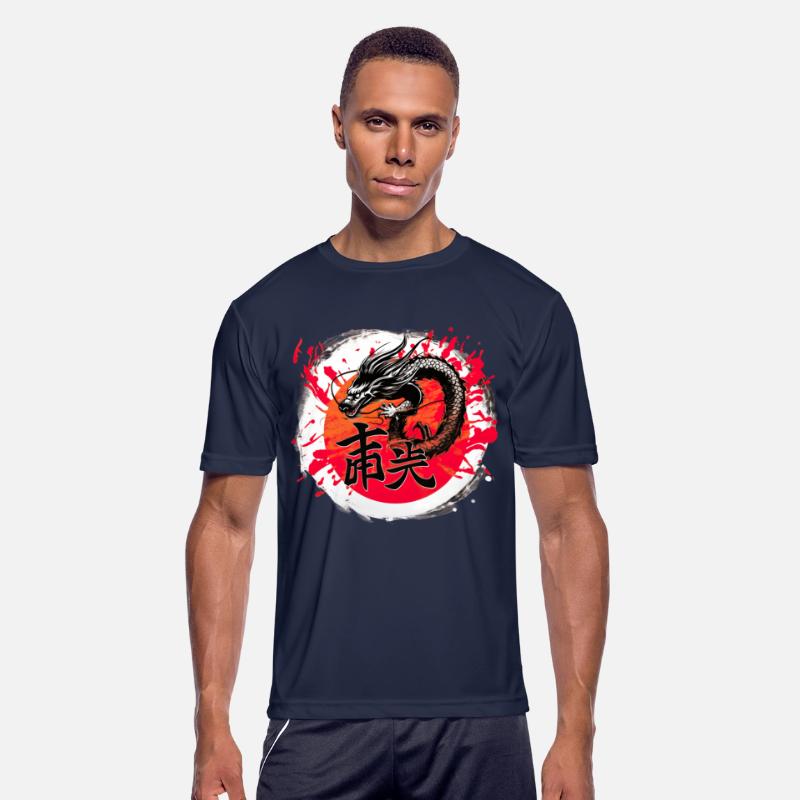 Asian Dragon Anime Japanese Sea Waves