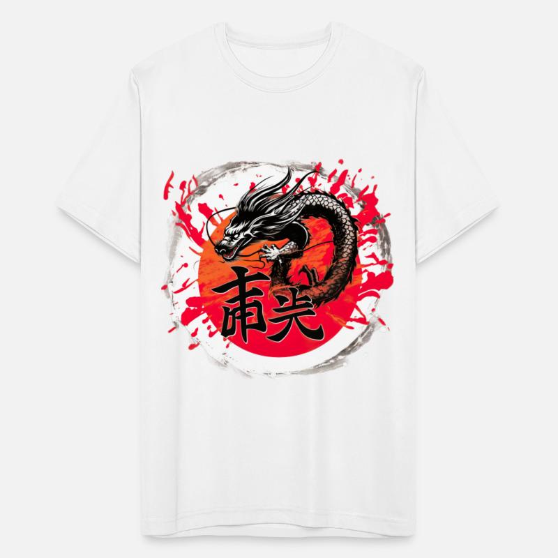 Asian Dragon Anime Japanese Sea Waves