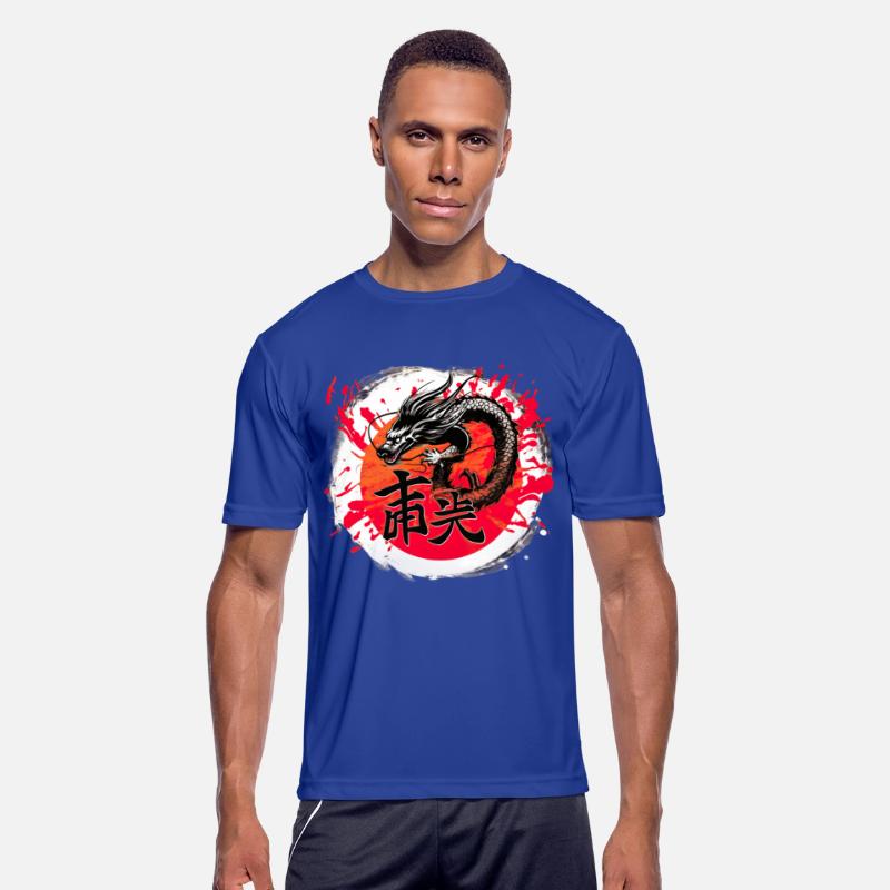 Asian Dragon Anime Japanese Sea Waves