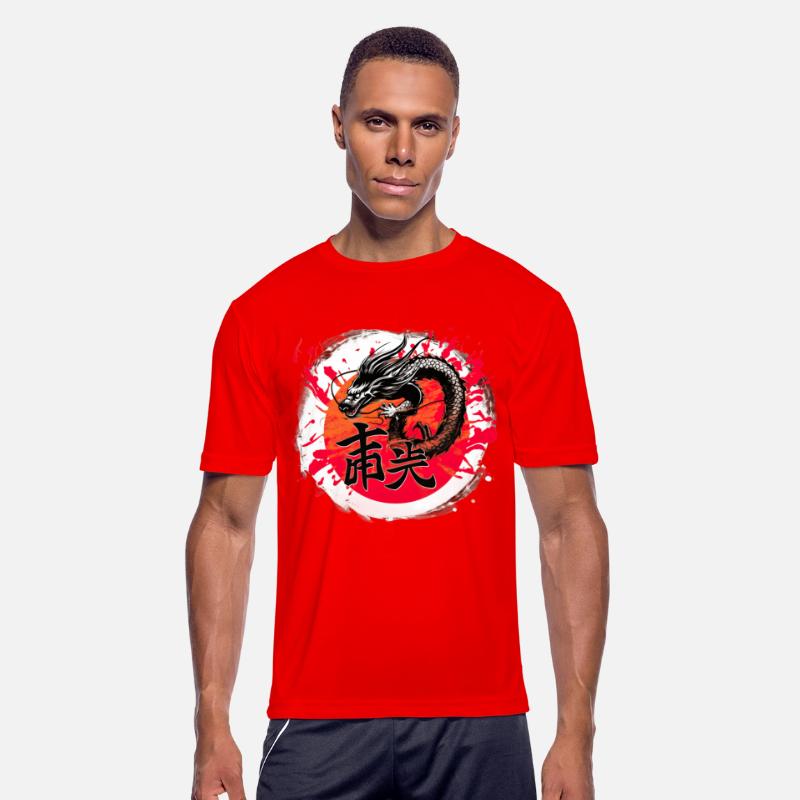 Asian Dragon Anime Japanese Sea Waves