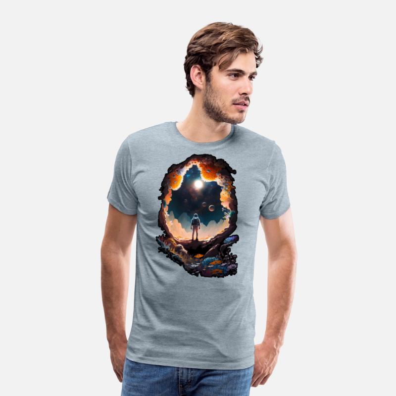 Astronaut Gazing at Stars Surreal Sci-Fi Universe