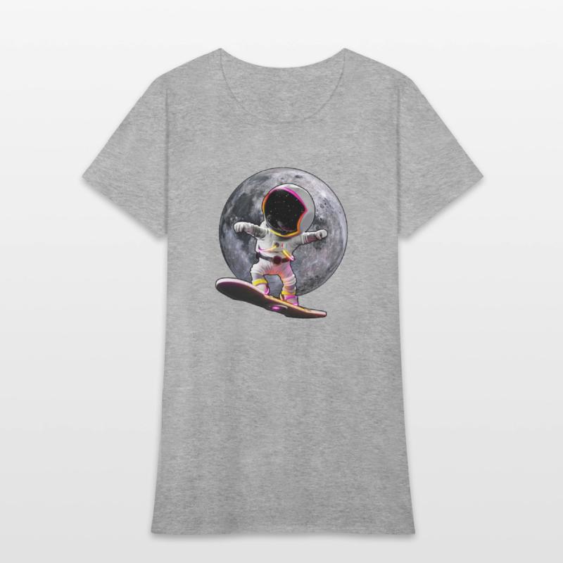 Astronaut skateboard space