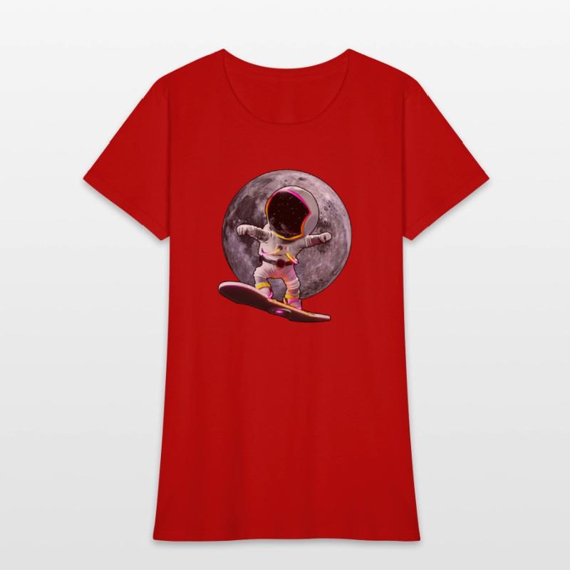 Astronaut skateboard space