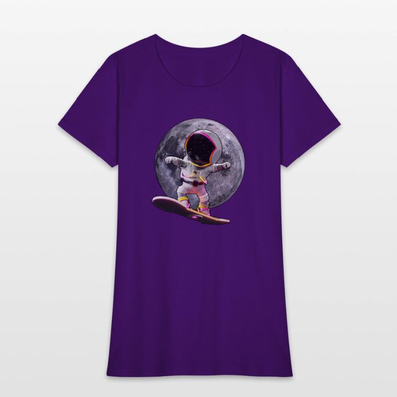 Astronaut skateboard space