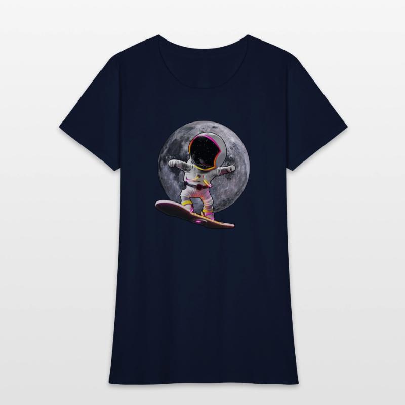 Astronaut skateboard space