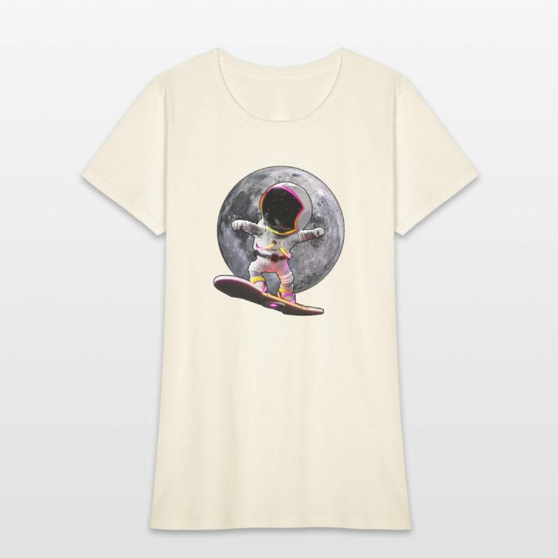 Astronaut skateboard space