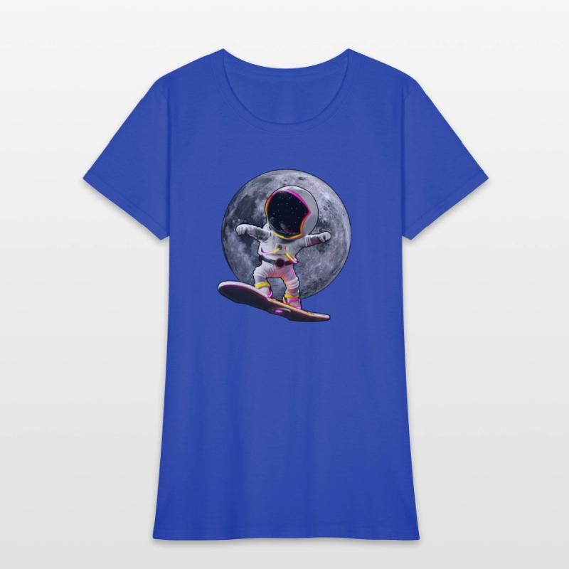 Astronaut skateboard space