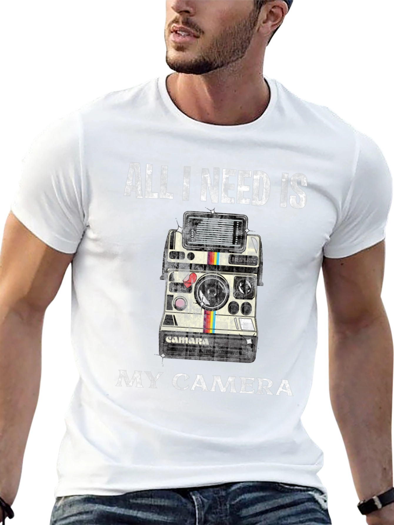All I Need is My Camera Retro Graphic T-Shirt