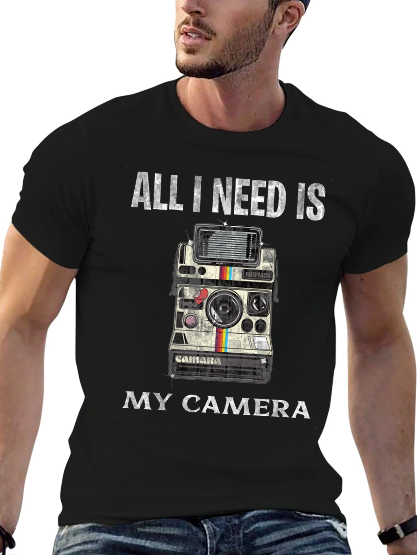 All I Need is My Camera Retro Graphic T-Shirt