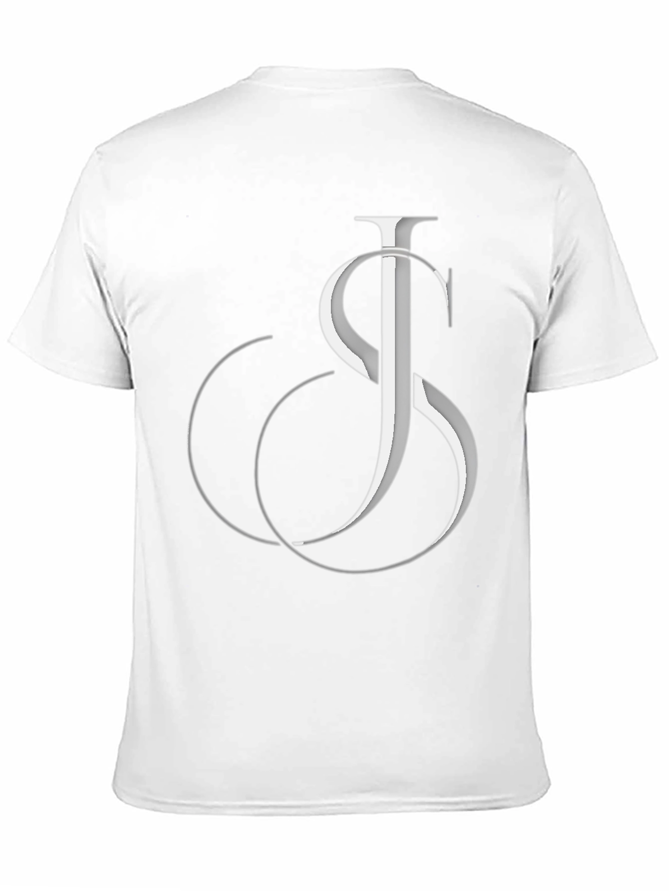 Stylish Black Graphic Tee - JS Initial Design