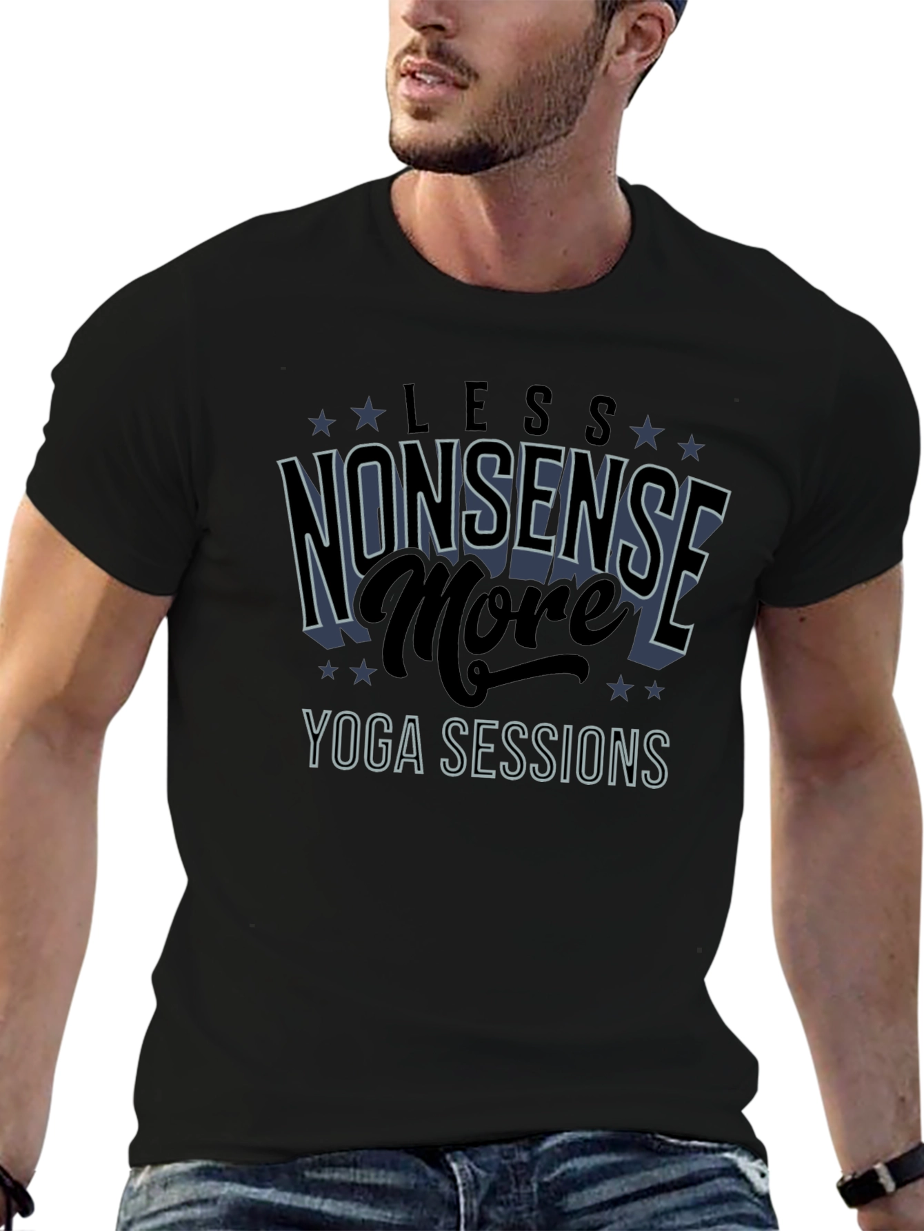 Yoga Sessions T-Shirt - Less Nonsense More Yoga!