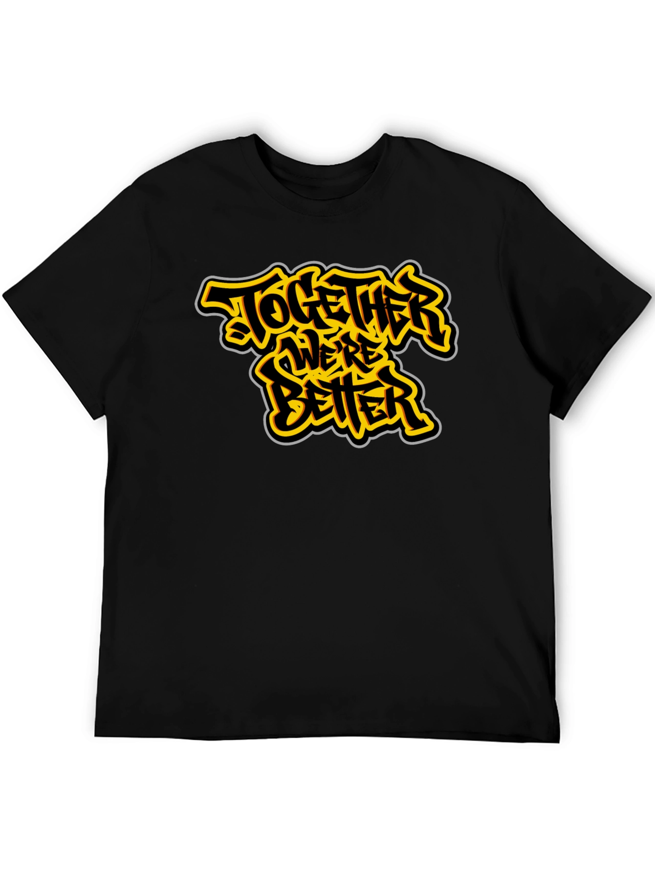 Together Were Better Black Graphic Tee