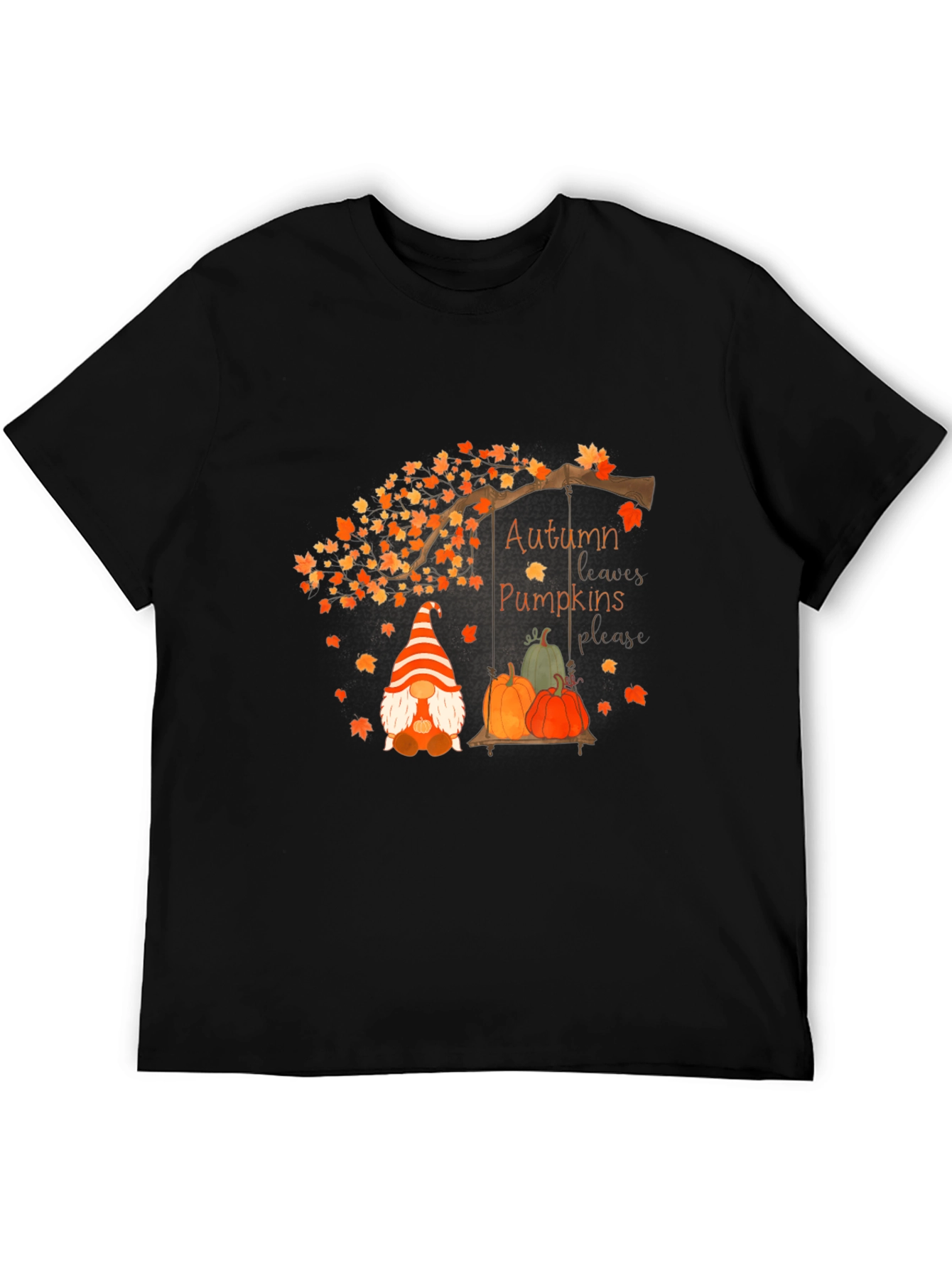 Autumn Gnome Pumpkin T-Shirt