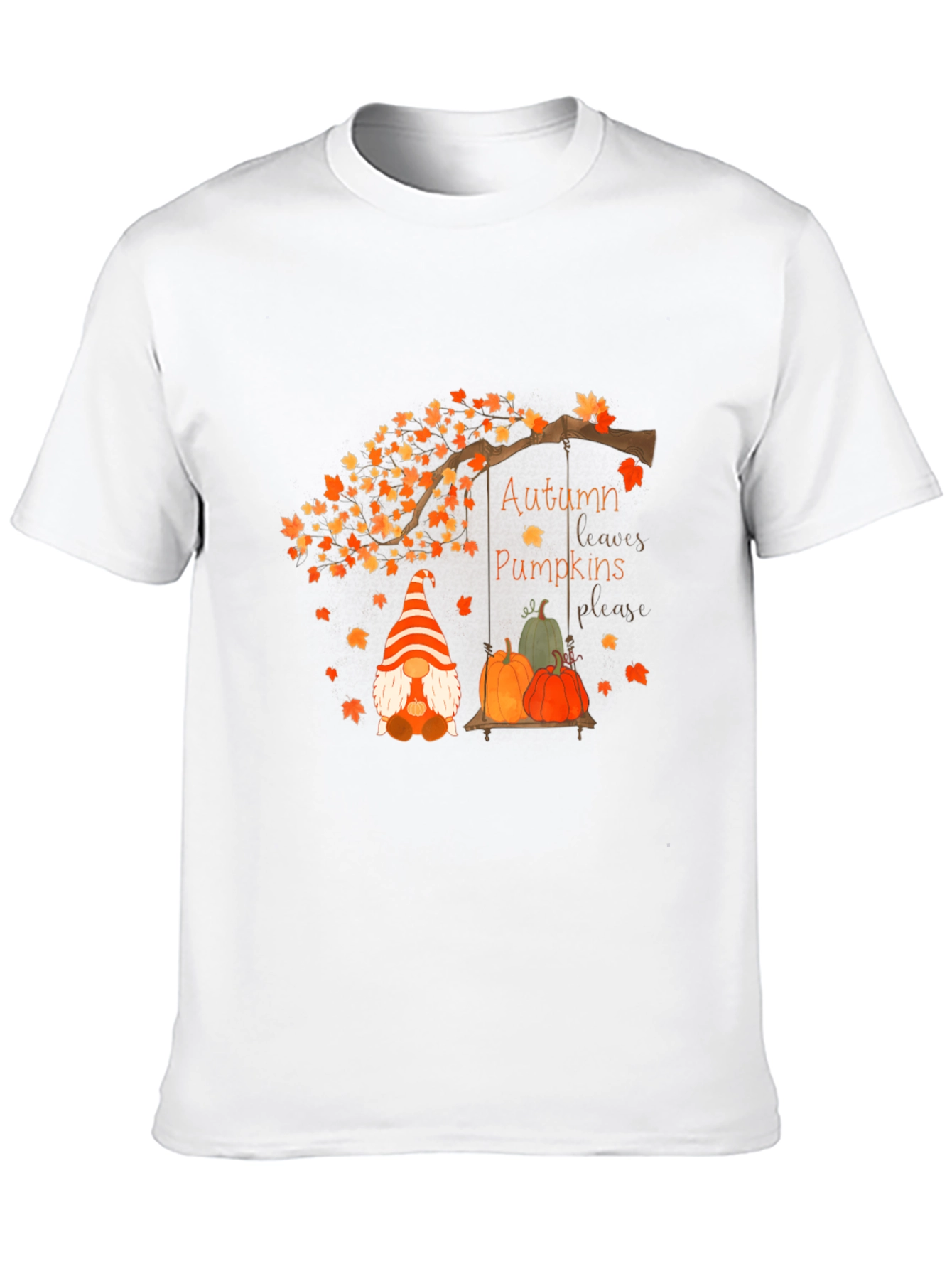 Autumn Gnome Pumpkin T-Shirt
