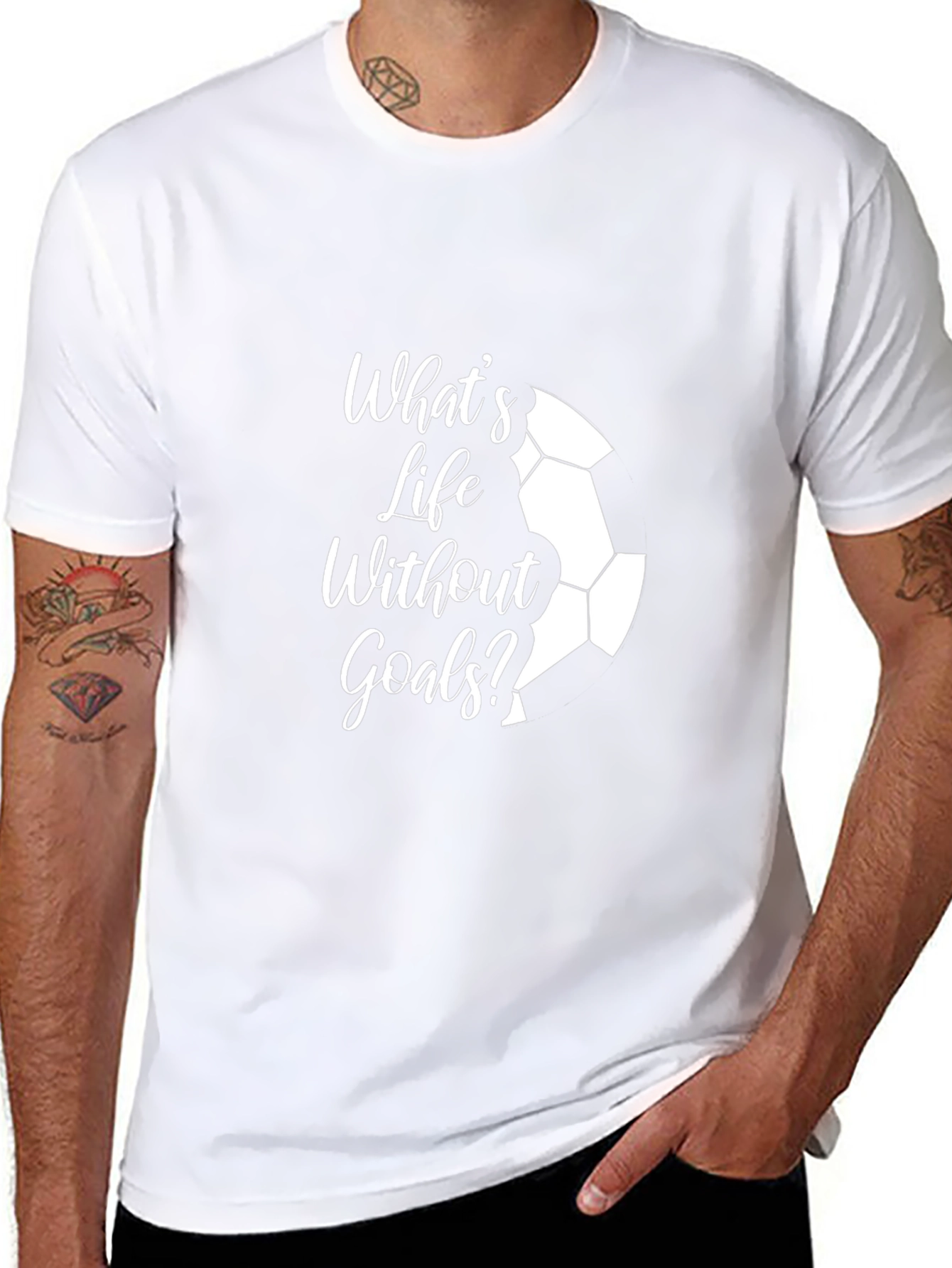 Whats Life Without Goals? Black T-Shirt