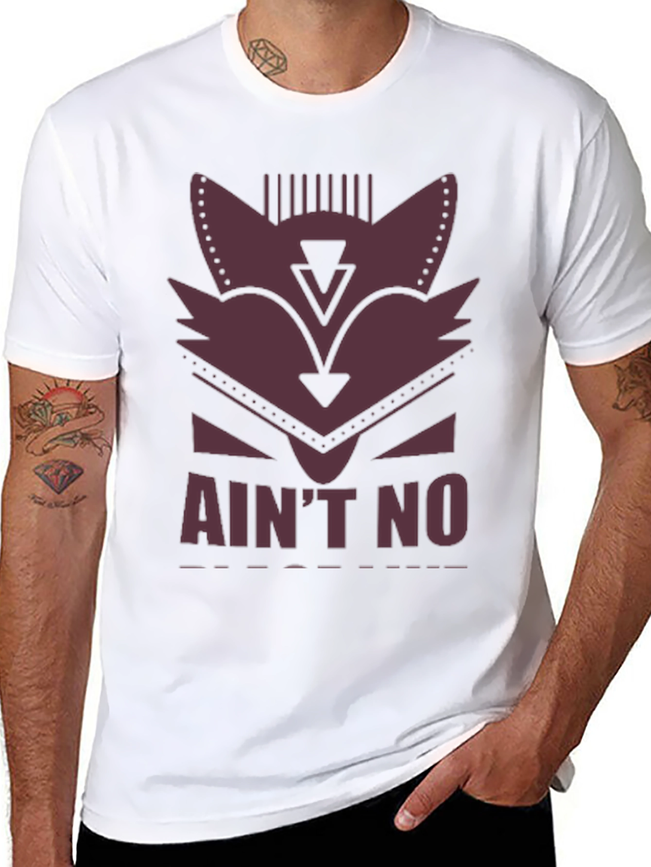 Aint No Fox Given T-Shirt - Mens Black Tee