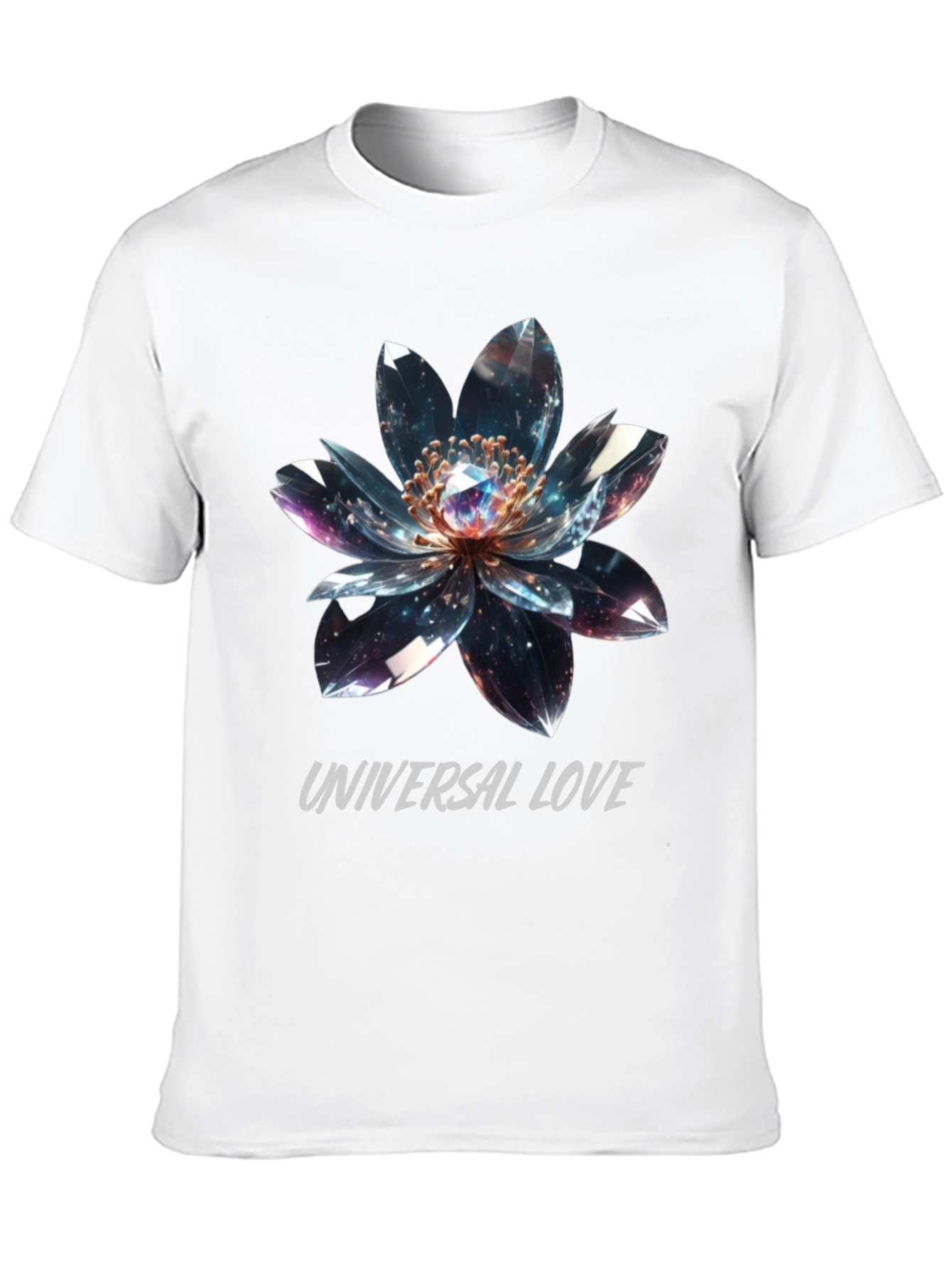 Universal Love Flower Graphic T-Shirt