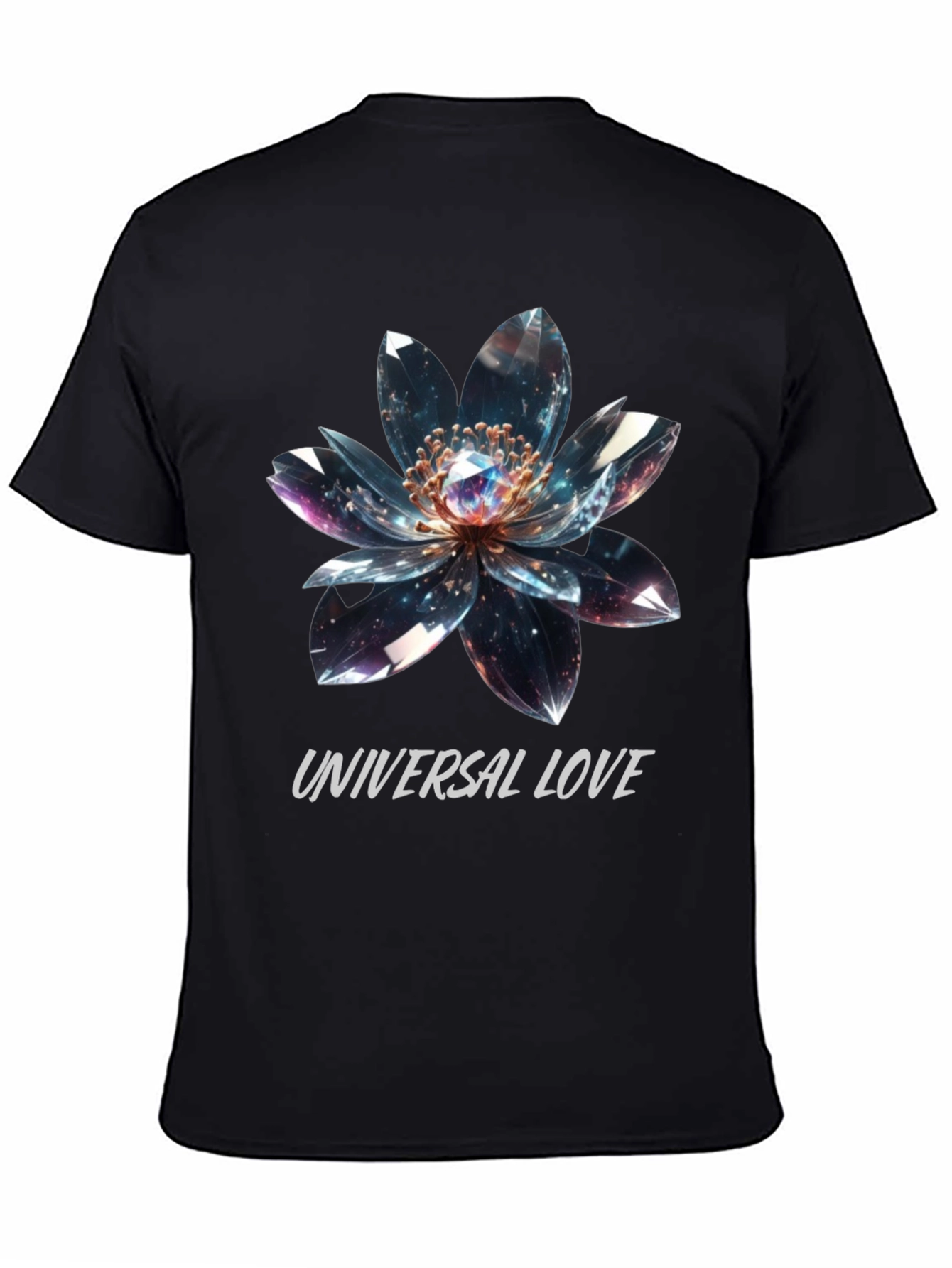 Universal Love Flower Graphic T-Shirt