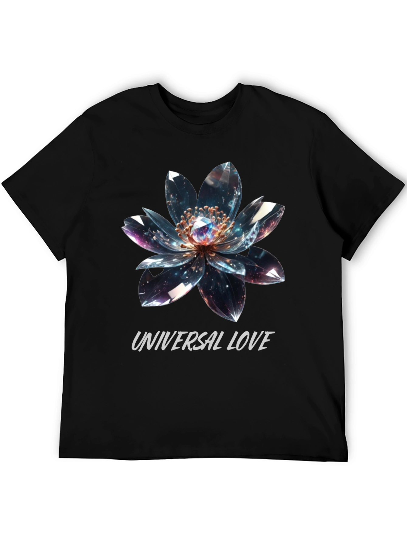 Universal Love Flower Graphic T-Shirt