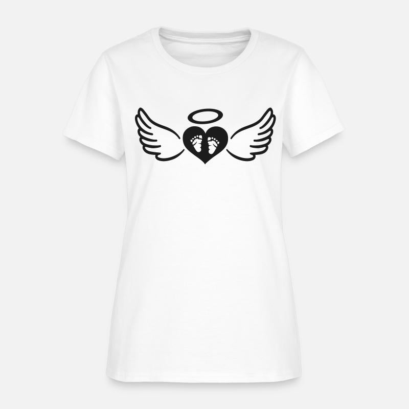 Baby, feet Angel wings, heart