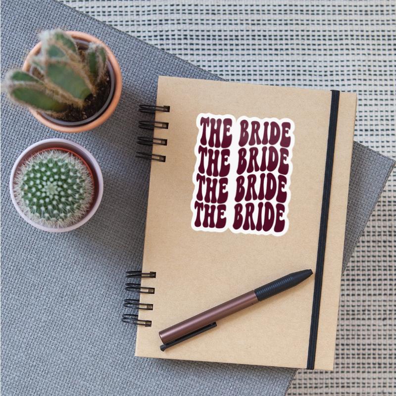 Bachelorette Party The Bride Burgundy Design