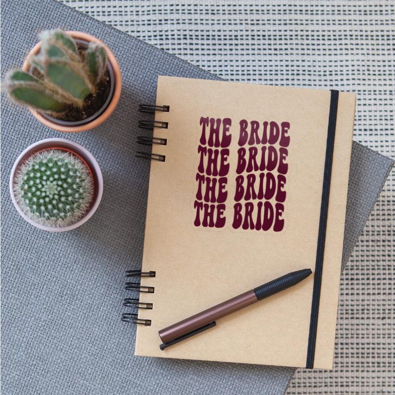 Bachelorette Party The Bride Burgundy Design