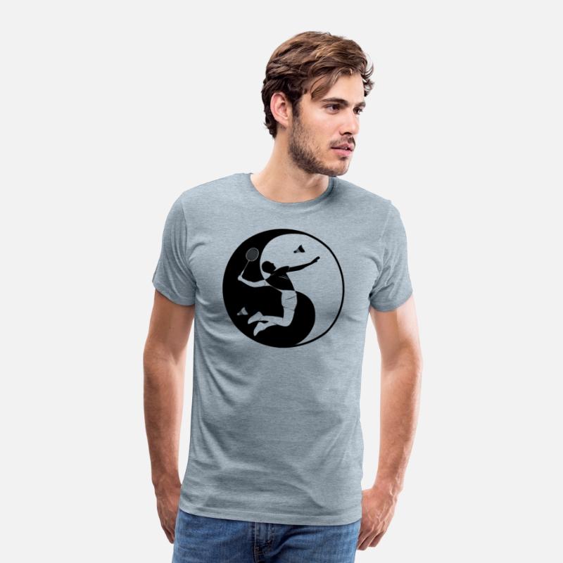 Badminton-player game shuttlecock Yin-Yang-Symbol