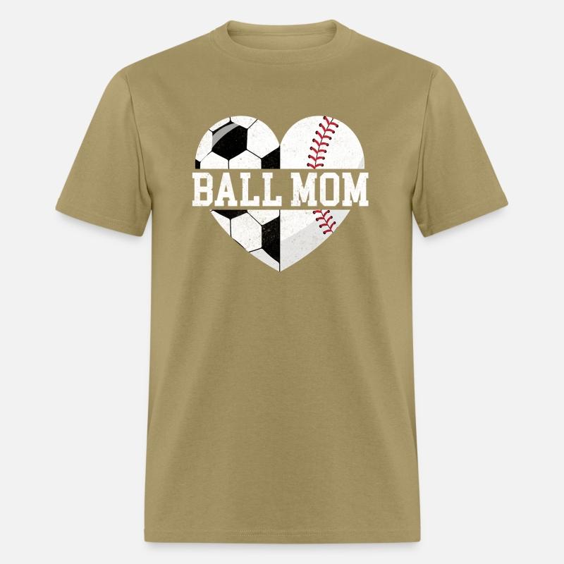 Ball Mom Heart Baseball Soccer Mom