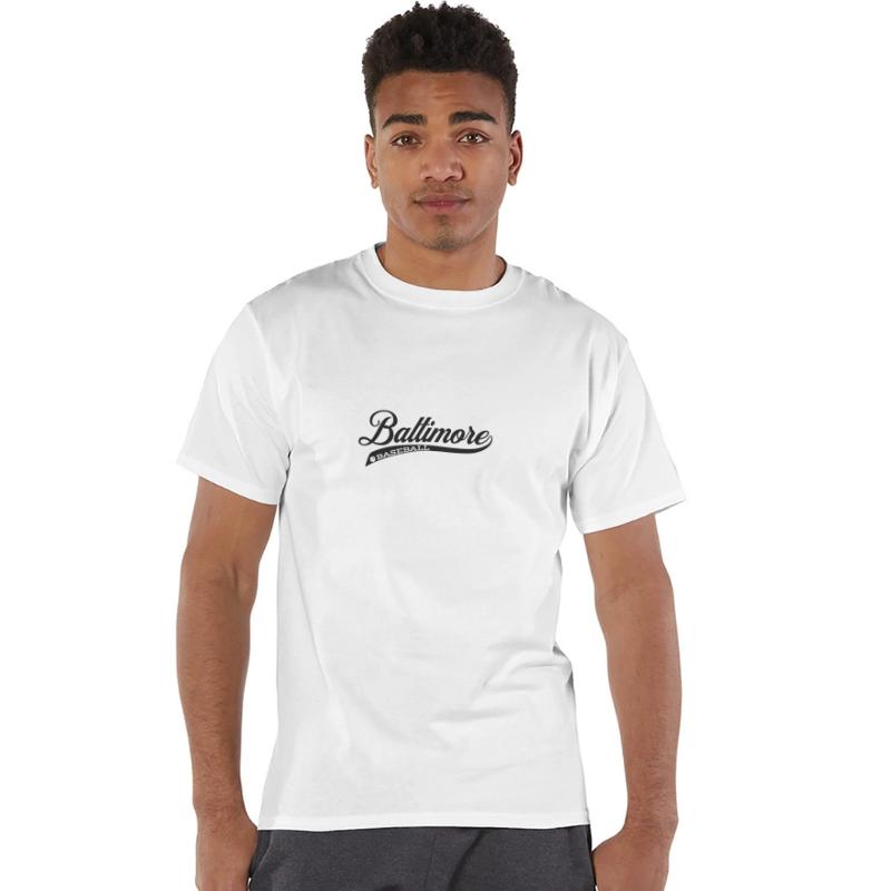 Baltimore baseball black vintage retro script