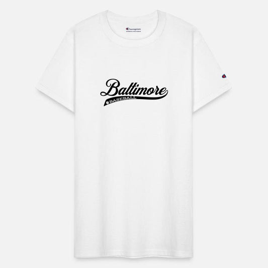 Baltimore baseball black vintage retro script