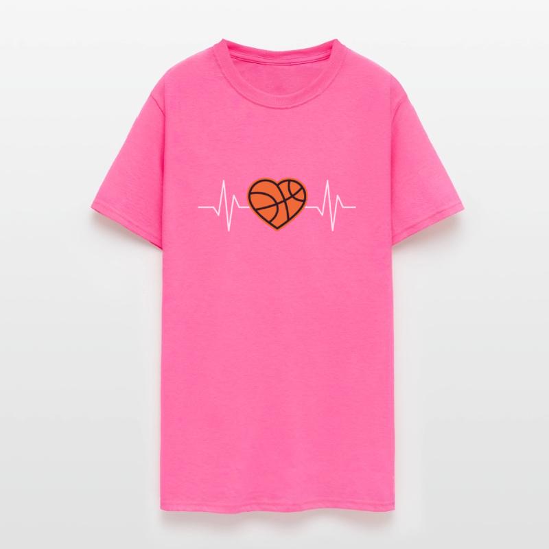 Basketball Heart T-shirts for Passionate Players