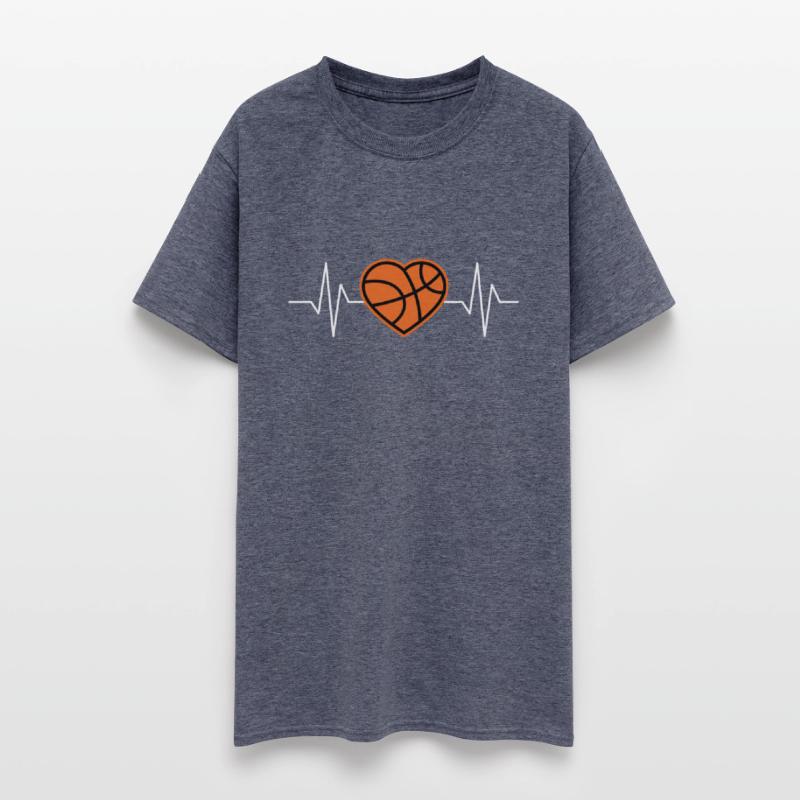 Basketball Heart T-shirts for Passionate Players