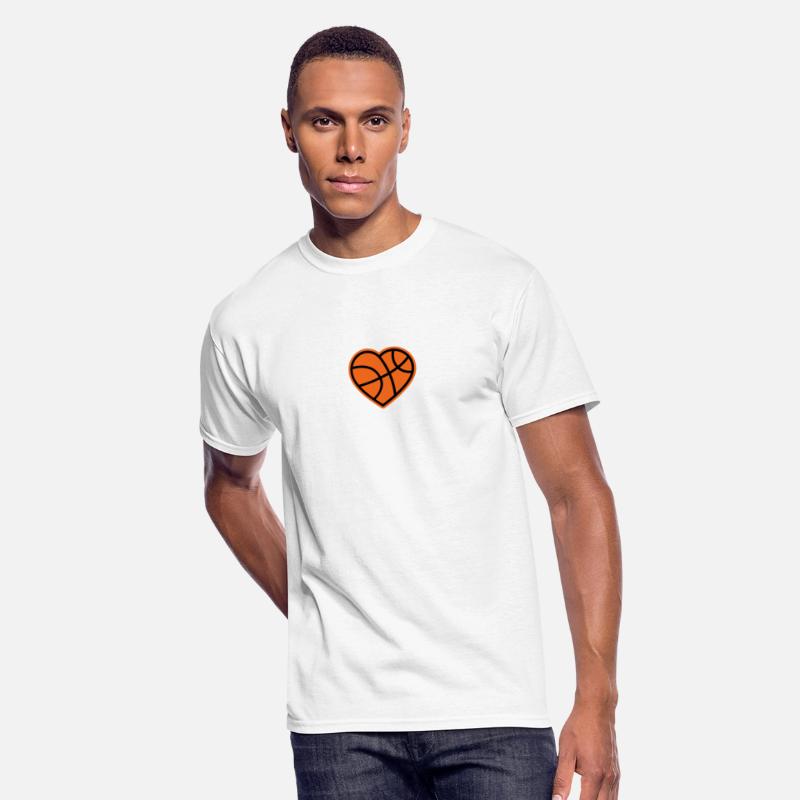 Basketball Heart T-shirts for Passionate Players