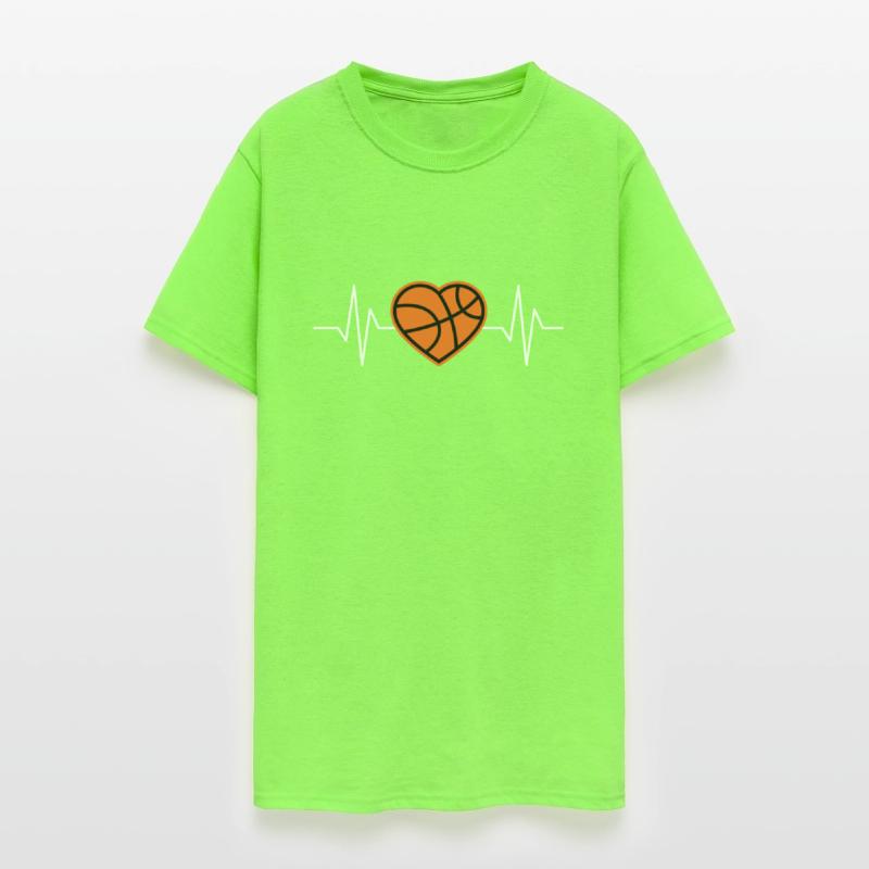 Basketball Heart T-shirts for Passionate Players