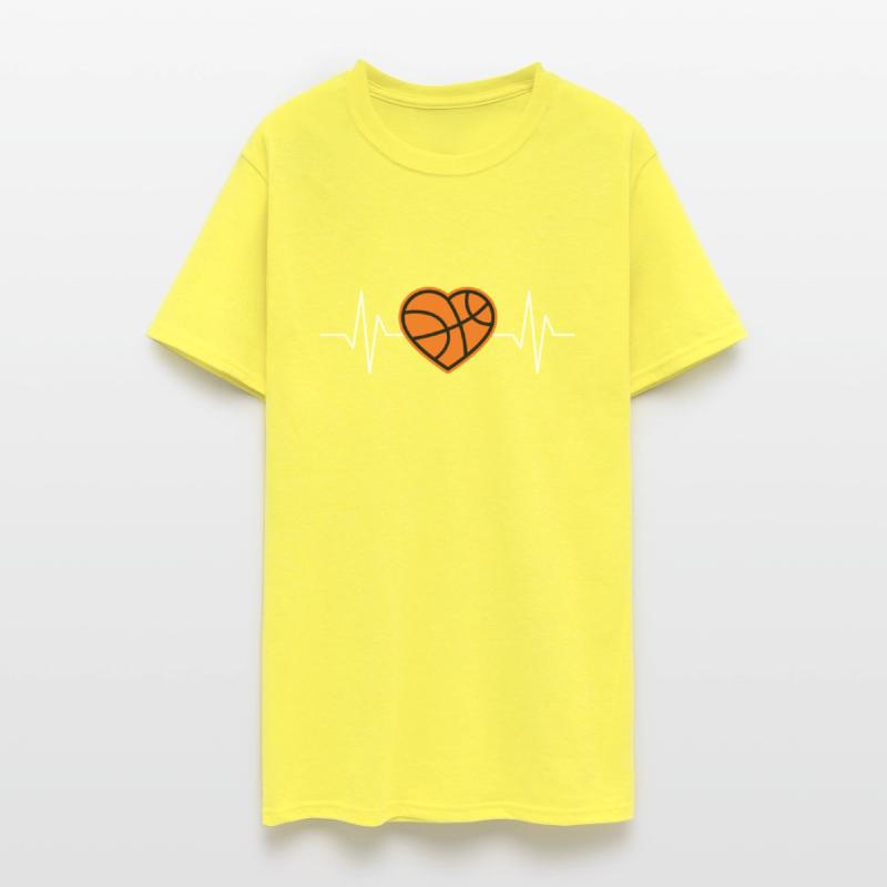 Basketball Heart T-shirts for Passionate Players