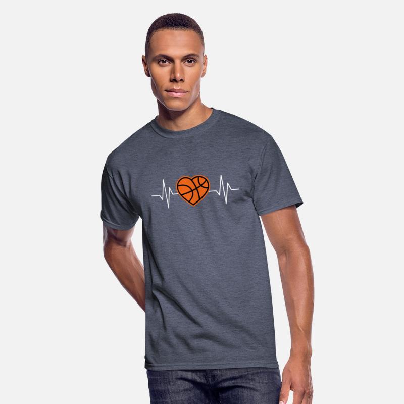 Basketball Heart T-shirts for Passionate Players