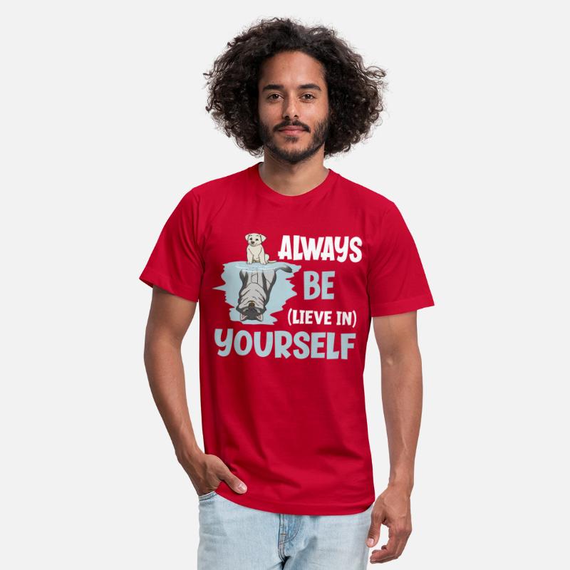 Believe In Yourself Dog Wolf Mirror Reflection