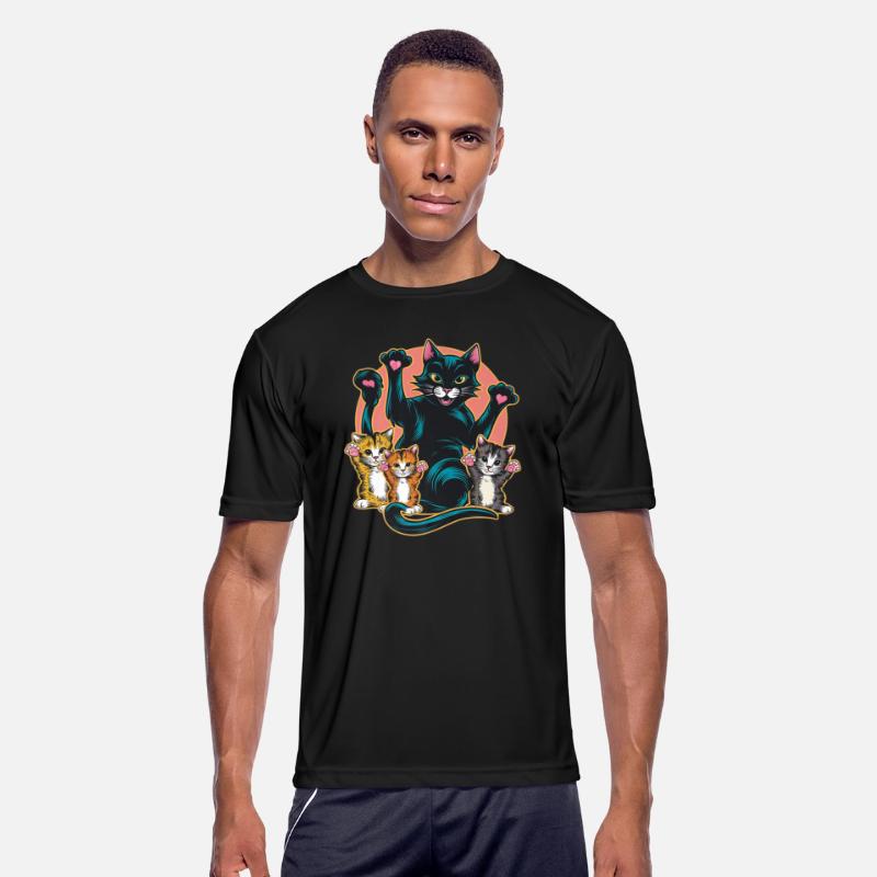 Black Cat Vintage Retro Style Black Kitty Cats Lov