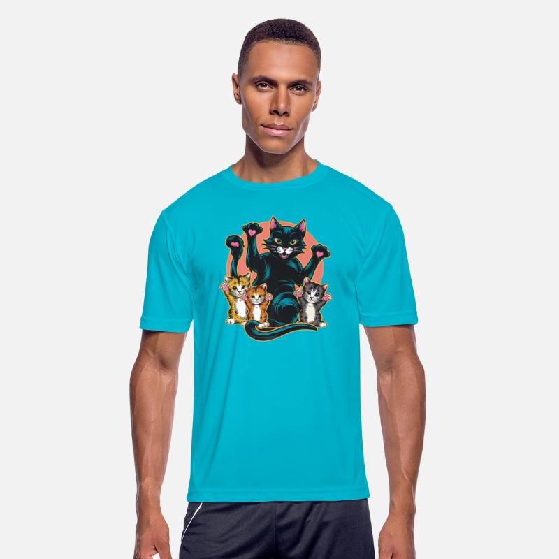 Black Cat Vintage Retro Style Black Kitty Cats Lov