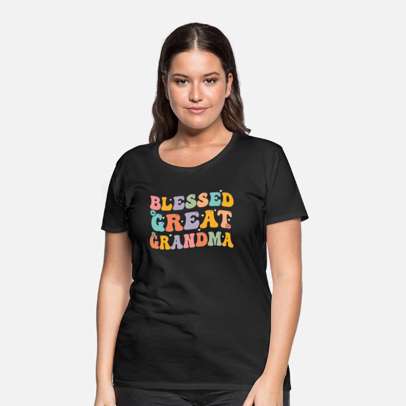 Blessed Great Grandma Tee Groovy Funny Grandmother